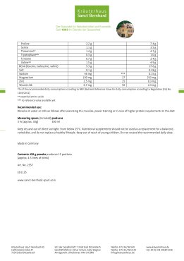 Sanct Bernhard Sport Protein-XXL 92 Set