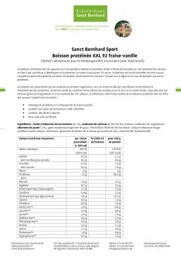 Sanct Bernhard Sport Prot&eacute;in&eacute;e XXL 92 Set