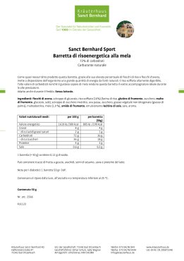 Sanct Bernhard Sport Barretta di riso energetica alla mela confezione da 11 550 g