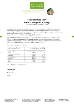 Sanct Bernhard Sport Barretta energetica al mango 50 g