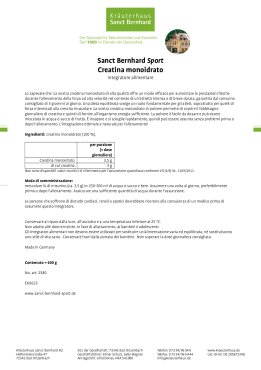 Sanct Bernhard Sport Creatina monoidrato 600 g