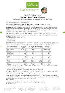 Sanct Bernhard Sport  Bevanda Mineral-Pur al limone 100 g