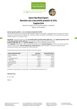 Sanct Bernhard Sport Barretta con croccantini proteici al 32% Cappuccino 35 g