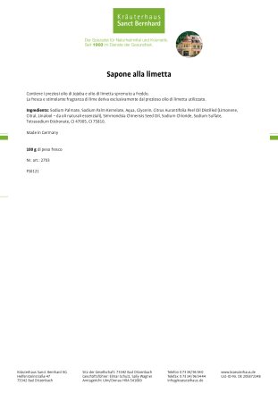 Sapone alla limetta 100 g