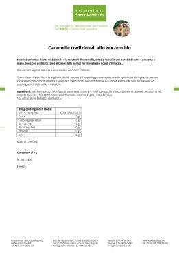 Caramelle tradizionali allo zenzero bio 170 g