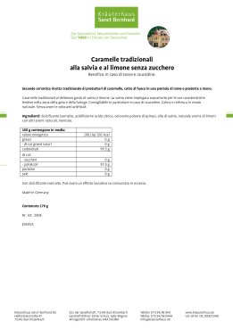 Caramelle tradizionali alla salvia e al limone senza zucchero 170 g