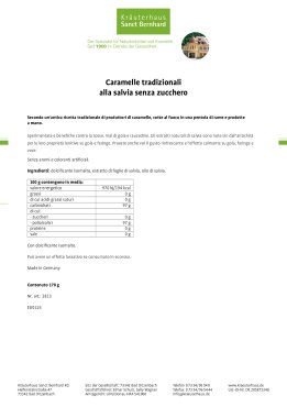 Caramelle tradizionali alla salvia senza zucchero 170 g