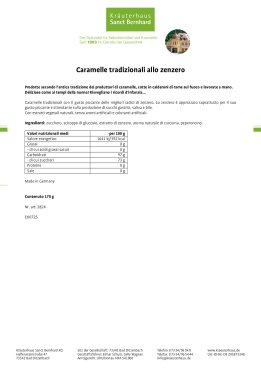 Caramelle tradizionali allo zenzero