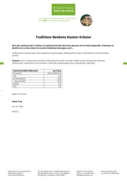 Traditions-Bonbons Husten-Kräuter