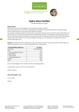 Hydro Voice Pastillen 150 Stück