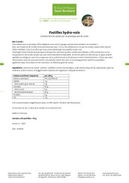 Pastilles hydro-voix 150 pièce