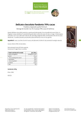 Pregiato cioccolato fondente 70 % cacao 100 g