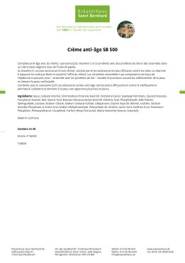 Crème anti-âge SB 500 tube de 15 ml 15 ml