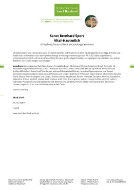 Sanct Bernhard Sport Vital-Hautmilch 25 ml 25 ml