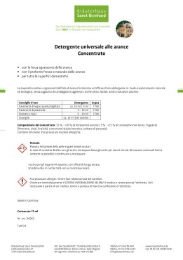 Detergente universale concentrato alle arance 75 ml 75 ml
