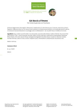 Gel doccia al limone 100 ml