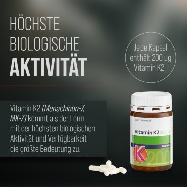 Vitamin-K2-200 µg-Kapseln 120 Kapseln