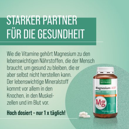 Magnesium-400-supra Kapseln 60 Kapseln