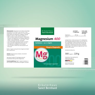 Magnesium-400-supra Kapseln 300 Kapseln 300 Kapseln