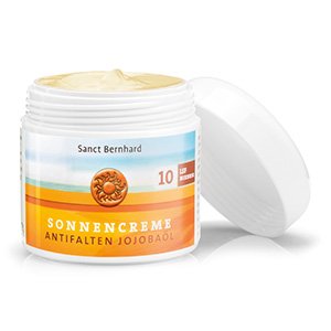 Crème solaire anti-rides Huile de jojoba IPS 10