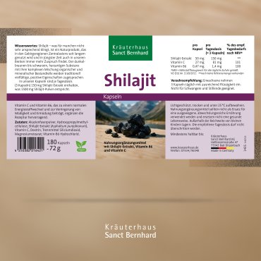 Shilajit-Kapseln 180 Kapseln