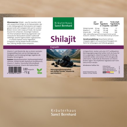 Shilajit-Kapseln 180 Kapseln