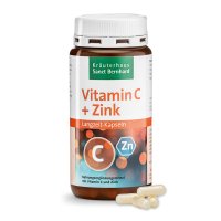 Gélules longue durée vitamine C + zinc 180 gélules
