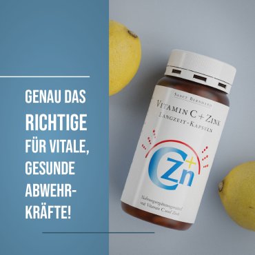 Vitamin C+Zink Langzeit-Kapseln 180 Kapseln