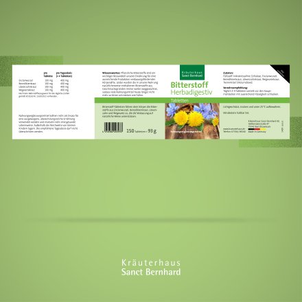 Bitterstoff-Tabletten Herbadigestiv 150 Tabletten