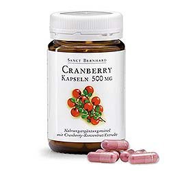 Capsule al mirtillo rosso 500 mg