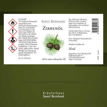Zirbenöl / Ätherisches Öl 30 ml