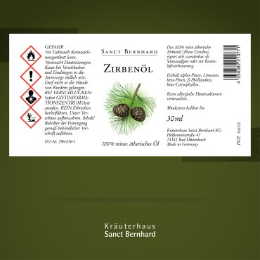 Zirbenöl / Ätherisches Öl 30 ml