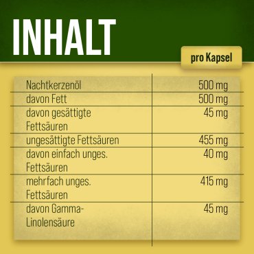 Nachtkerzenöl-Kapseln 200 Kapseln