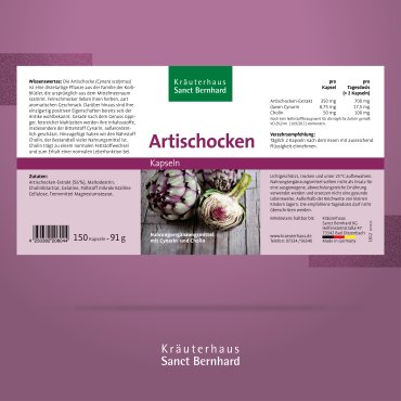 Artischocken-Kapseln 150 Kapseln
