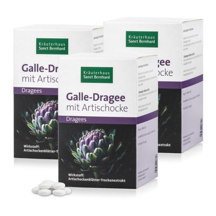 Bile-Dragée with Artichoke 3 piece treatment pack 450 dragées
