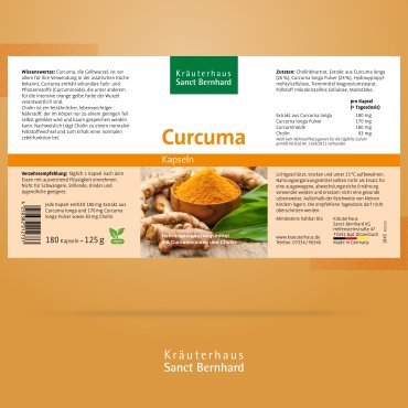 Curcuma-Kapseln 180 Kapseln