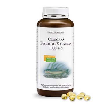 Gélules à  l'huile de poisson oméga-3 1000 mg 220 gélules
