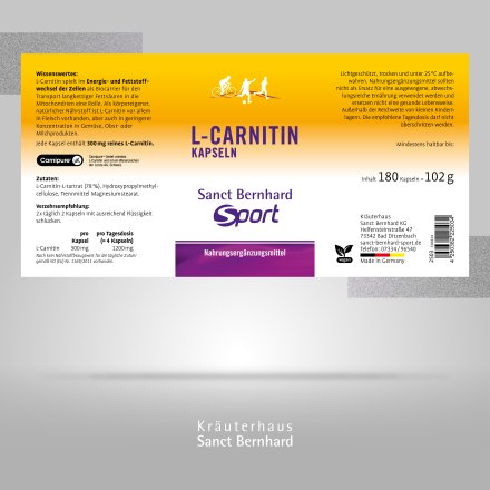 Sanct Bernhard Sport L-Carnitin-Kapseln 180 Kapseln