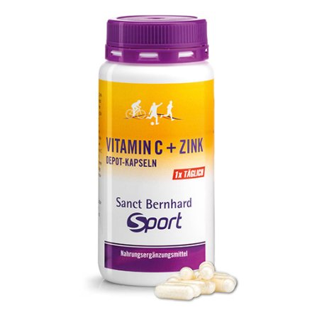 Sanct Bernhard Sport Vitamin C + Zink Depot-Kapseln 180 Kapseln