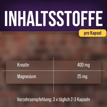 Sanct Bernhard Sport Kreatin-Magnesium-Kapseln 200 Kapseln