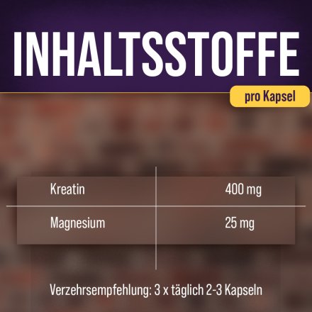 Sanct Bernhard Sport Kreatin-Magnesium-Kapseln 200 Kapseln