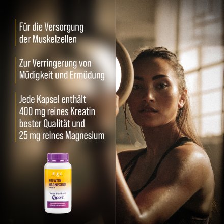 Sanct Bernhard Sport Kreatin-Magnesium-Kapseln 200 Kapseln