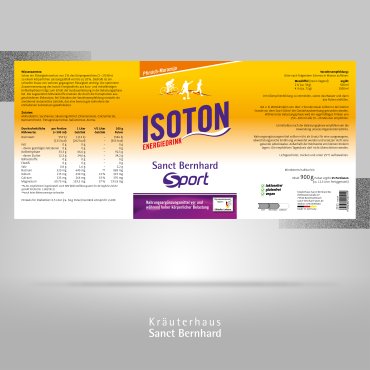 Sanct Bernhard Sport Isoton-Energiedrink Pfirsich-Maracuja 900 g