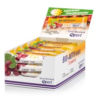 Sanct Bernhard Sport Barre bio actif à la canneberge Paquet de 20 barres 800 g