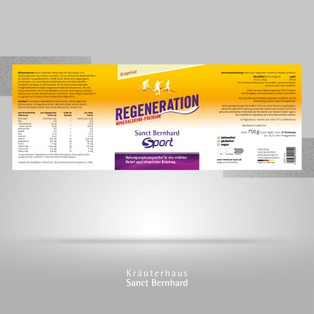 Sanct Bernhard Sport Regeneration Mineraldrink-Premium Grapefruit 750 g