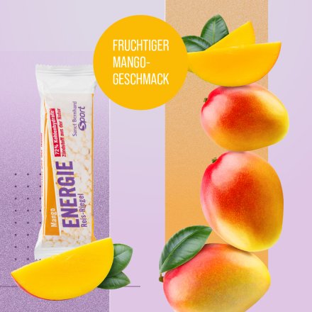 Sanct Bernhard Sport Energie Reis-Riegel Mango 20er-Pack 1000 g