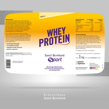 Sanct Bernhard Sport Whey-Protein Vanille 1000 g