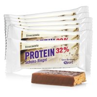 Sanct Bernhard Sport  Protein 32 % Schoko-Riegel  Geschmack: Stracciatella 11er-Pack 385 g