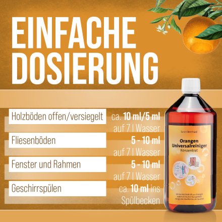 Orangen-Universalreiniger Konzentrat Flasche
