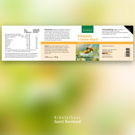 Vitamin-Kapseln mit Gelee-Royal 120 Kapseln